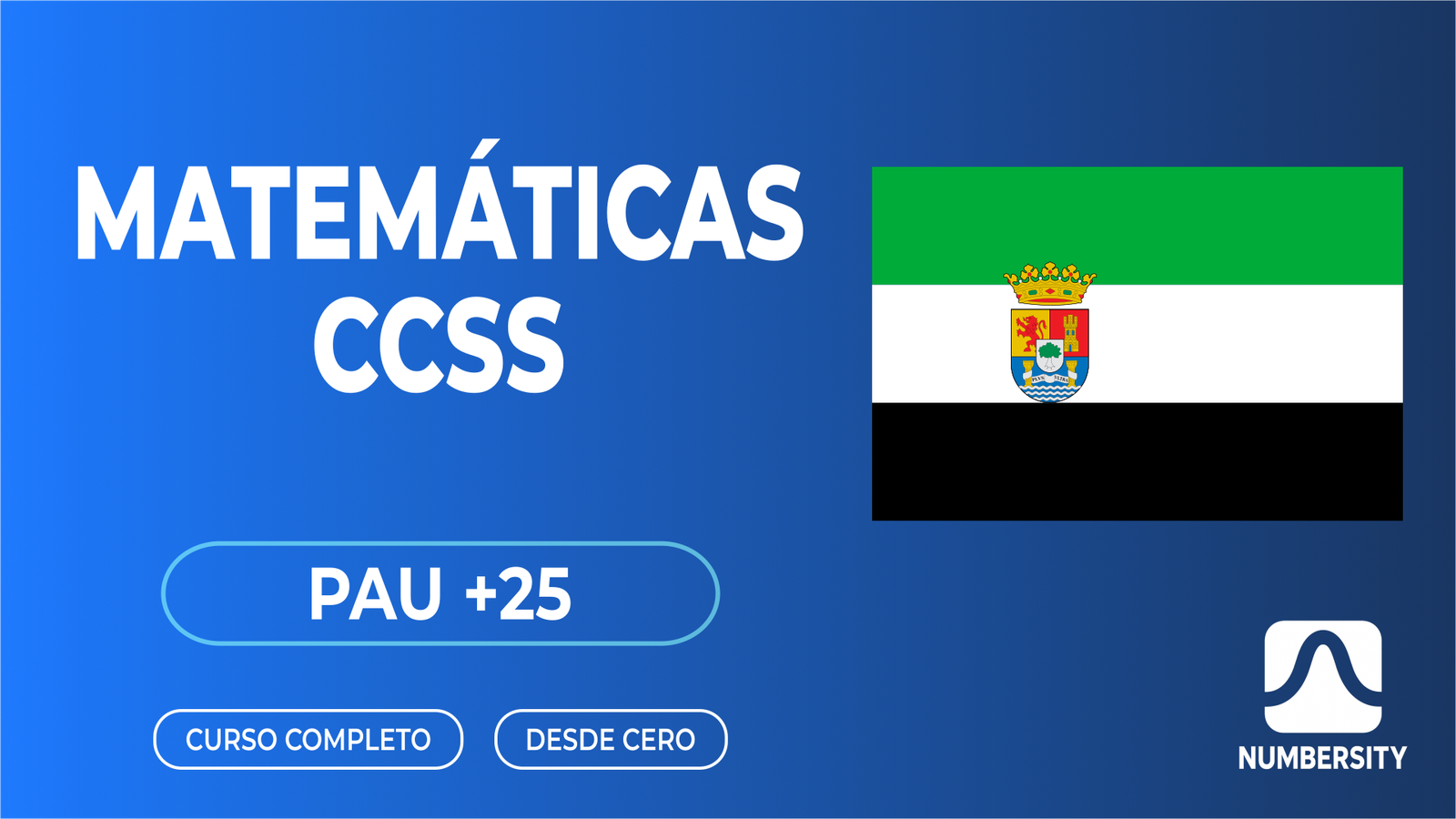PAU +25 · Matemáticas CCSS · Extremadura